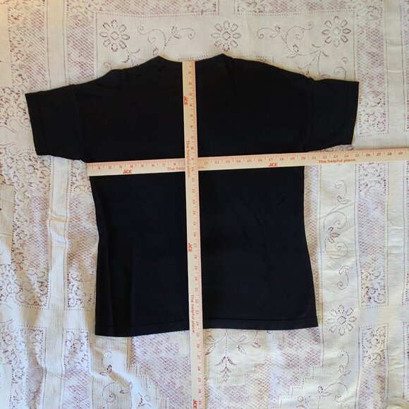 Linda Allard Ellen Tracy black rayon pullover - Picture 4 of 4